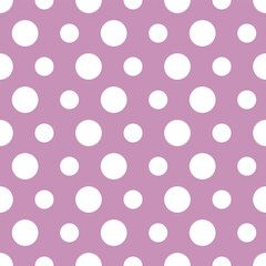 Romantic pastel pink seamless pattern Pink background white circles peas Collection vector illustration Simple childish print wrap wallpaper cover fabric textile