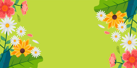 Abstract floral art background vector. Flower style wallpaper with botanical leaves Organic shapes Watercolor. Floral flowers border seamless pattern in sketch style on white background.