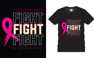 Fight Breast cancer awareness t-shirt design