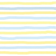 Yellow Blue Stripe Hand Drawn Background