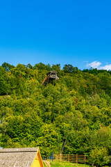 Mont Tremblant, beautiful national park and village in perfect harmony with nature.The unique and wonderful Mont-Tremblant resort village, Quebec, Canada. High quality photo.