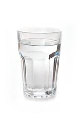 The glass of water