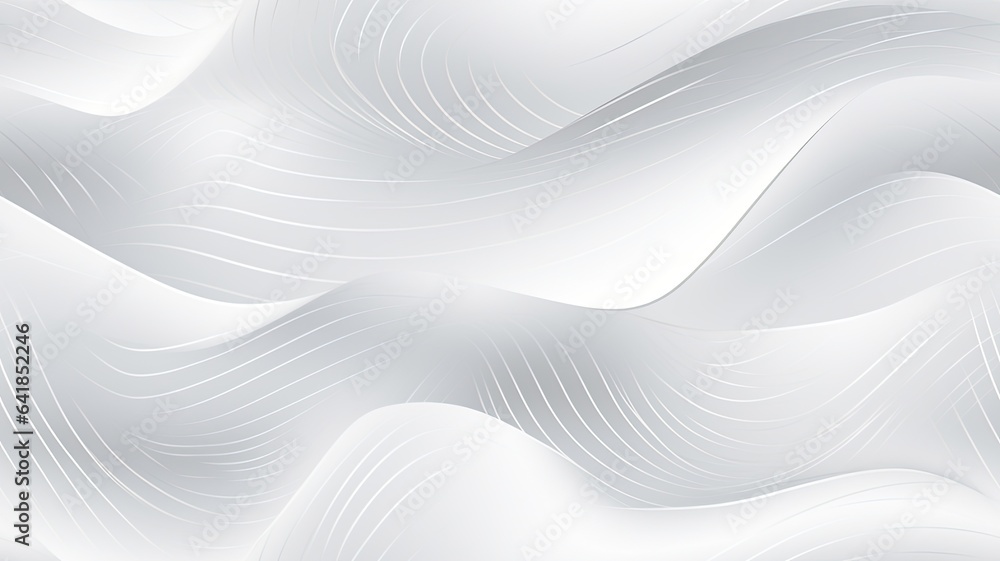 Poster an abstract white and silver light pattern with a gradient of gray, meticulously crafted to seamless
