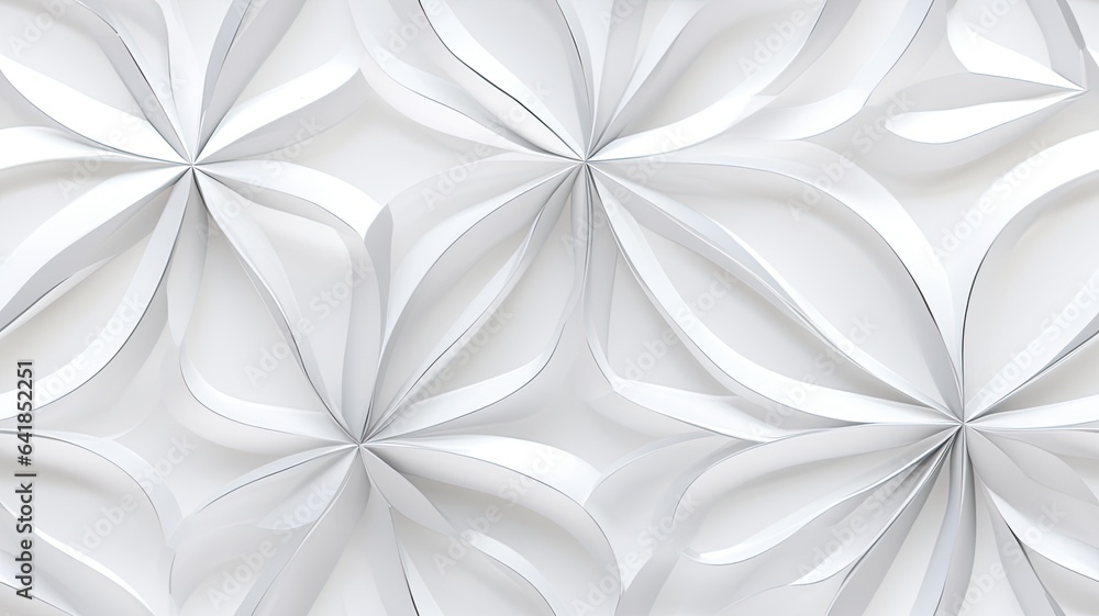 Poster an abstract white and silver light pattern with a gradient of gray, meticulously crafted to seamless