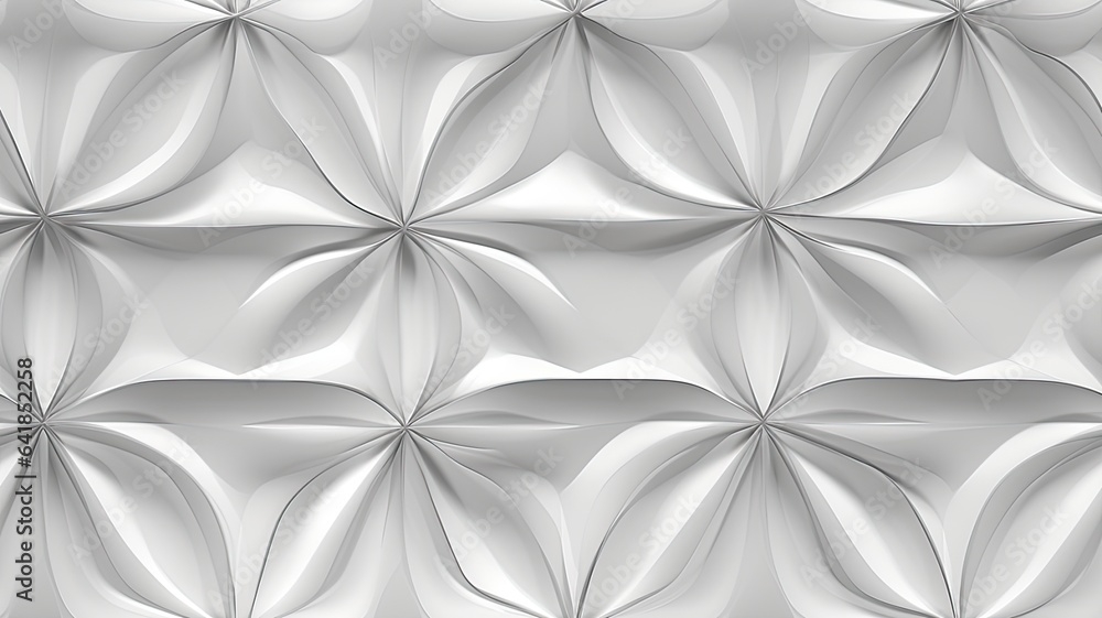 Poster an abstract white and silver light pattern with a gradient of gray, meticulously crafted to seamless