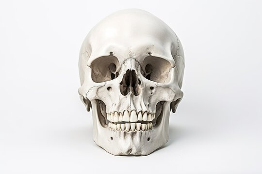 Skull on a white background, Halloween