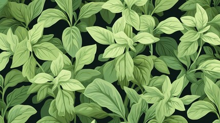  a close up of a green plant with leaves on it.  generative ai