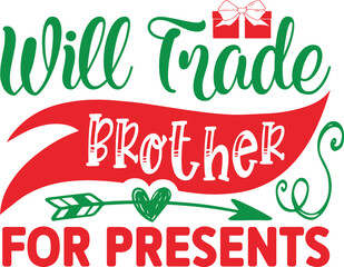 Fototapeta premium Will trade brother for presents