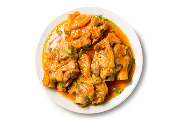 Manos de cerdo en salsa