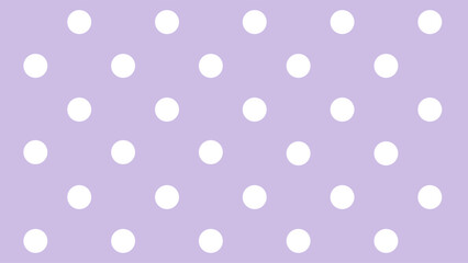 Purple seamless pattern with white polka dots