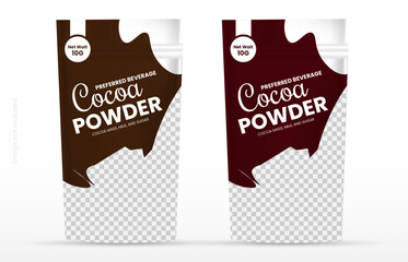 Food product disposable packaging isolated vector templates.