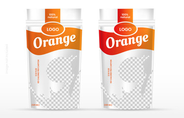 Food product disposable packaging isolated vector templates.
