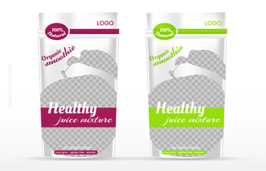 Food product disposable packaging isolated vector templates.