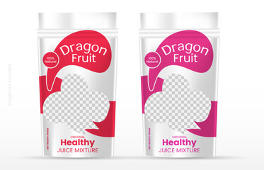 Food product disposable packaging isolated vector templates.