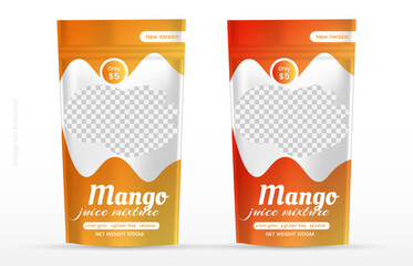 Food product disposable packaging isolated vector templates.