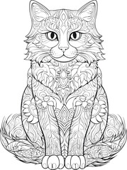 Fototapeta na wymiar coloring pages for kidsa and adults
