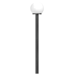 3D rendering illustration of a round garden lamp