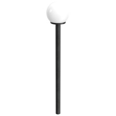 3D rendering illustration of a round garden lamp