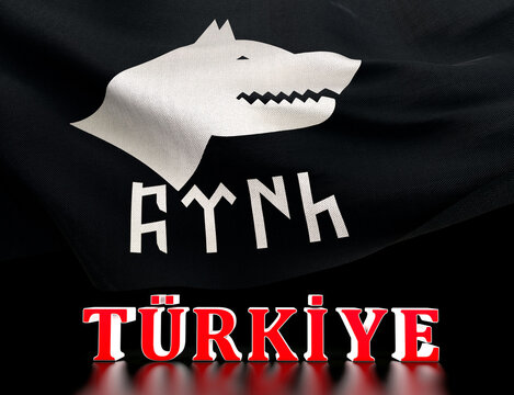 Turkey Flag - Translate: Turkiye Bayragi - A visual design.