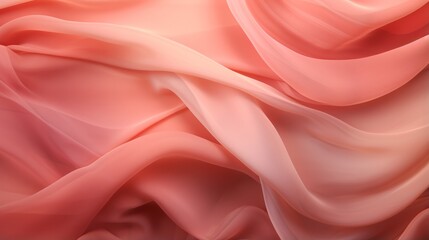 Fototapeta premium Chiffon view of a vibrant pink fabric texture