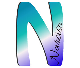 Narciso - ideal for websites, emails, presentations, greetings, banners, cards, books, t-shirt, sweatshirt, prints, mug, Sublimation, Cricut

