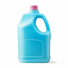Plastic Bottle of Liquid Detergents Isolated on White Background. Generative ai