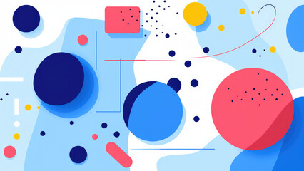 Obraz premium Abstract, Digital, Geometric, Background, Wallpaper, Illustration