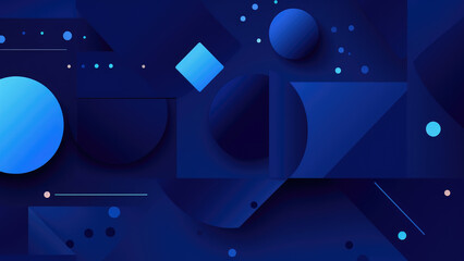 Naklejka premium Abstract, Digital, Geometric, Background, Wallpaper, Illustration