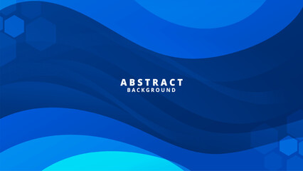 Abstract Blue liquid background. Modern background design. gradient color. Dynamic Waves. Fluid shapes composition. Fit for website, banners, wallpapers, brochure, posters