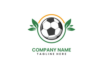 Flat modern simple nature ball sport logo icon template vector design illustration