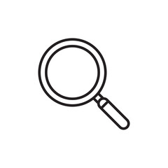 Magnifying icon. Magnify glass. Research, find icon vector. Lens, look magnifier. Search symbol illustration