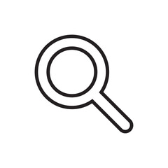 Magnifying icon. Magnify glass. Research, find icon vector. Lens, look magnifier. Search symbol illustration