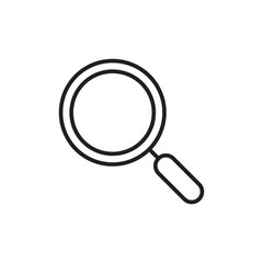 Magnifying icon. Magnify glass. Research, find icon vector. Lens, look magnifier. Search symbol illustration