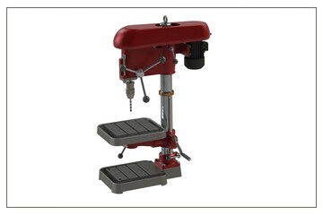 3D design of a bench drill.