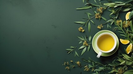 stylish advertising background for tea - stock concepts