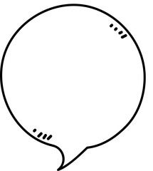 Black and white speech bubble balloon icon sticker memo keyword planner text box banner, flat png transparent element design