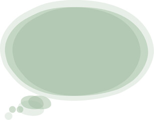 Colorful pastel green color speech bubble balloon icon sticker memo keyword planner text box banner, flat png transparent element design