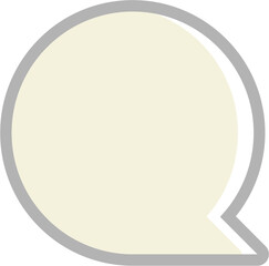 Colorful pastel yellow color speech bubble balloon icon sticker memo keyword planner text box banner, flat png transparent element design