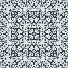 Flat mandala seamless pattern template