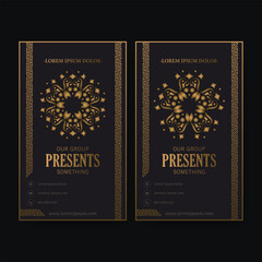 Luxury ornamental logos and business cards template
