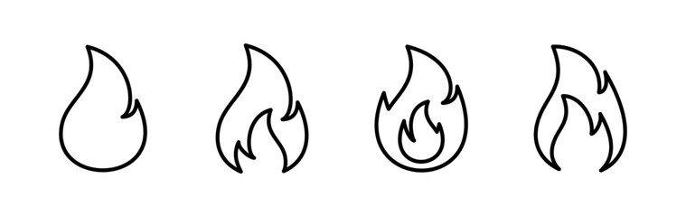 Fire icon vector. fire flame icon