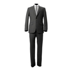Male business suit with jacket, tie and trousers, generative ai illustration