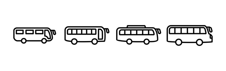 Bus icon vector. bus vector icon