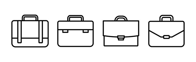 Briefcase icon vector. Portfolio vector icon. suitcase icon