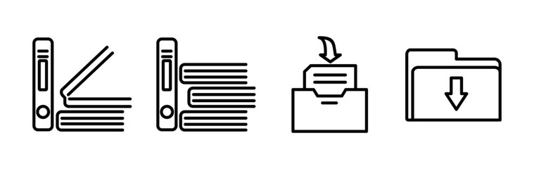 Archive icon vector. archive storage icon vector. folders icon.