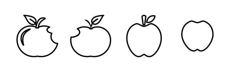 Apple icon vector. apple symbol