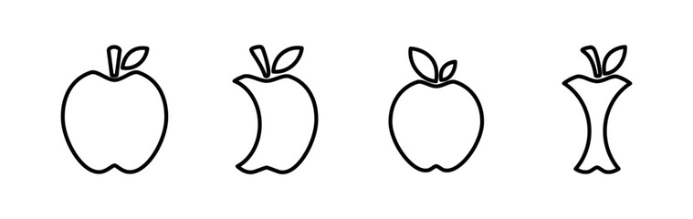 Apple icon vector. apple symbol