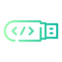 pendrive gradient icon
