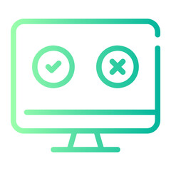 software testing gradient icon