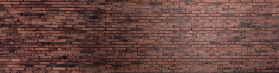 Papier Peint photo Lavable Mur de briques Color brick wall as background, banner design